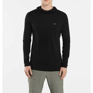 Arc'teryx lonia merino wool hoody long sleeve Black size Small.